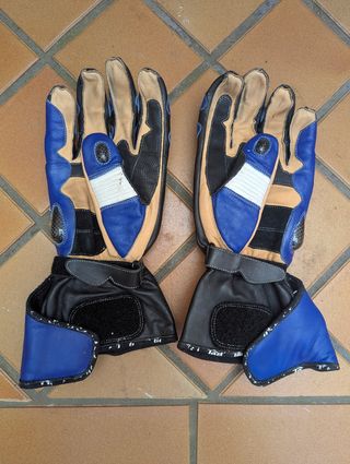 Guantes de cuero para moto