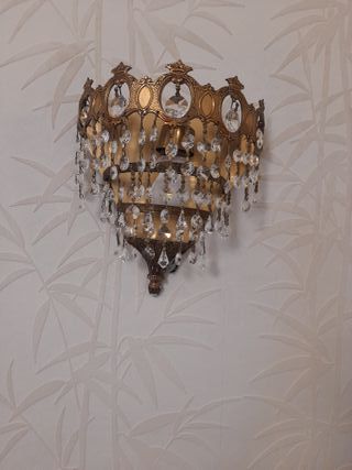 Aplique luz cristales de stras