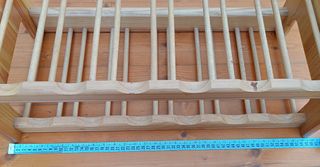 Botellero madera maciza