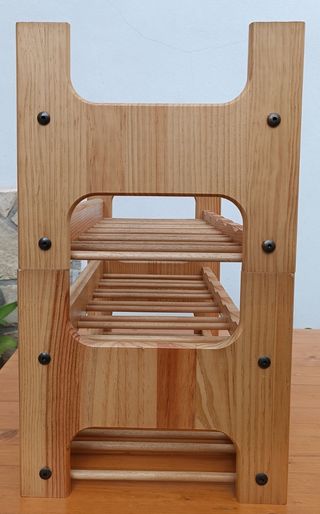 Botellero madera maciza