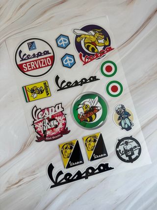 KIT PEGATINAS VINILOS MOTO VESPA SPRINT SUPER 160