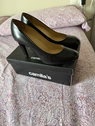 Zapatos negros piel 39