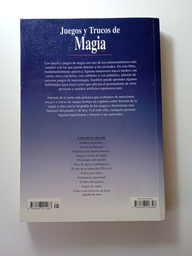 JUEGOS Y TRUCOS DE MAGIA - JAVIER VILLAHIZÁN