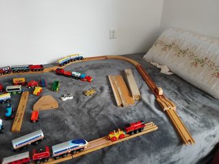 Trenes madera antiguos - Juguetes