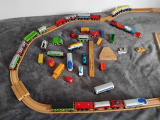 Trenes madera antiguos - Juguetes