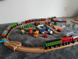 Trenes madera antiguos - Juguetes