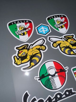 KIT PEGATINAS VINILOS VESPA AVISPA LOGO SPRINT GTS