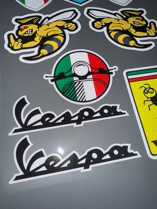 KIT PEGATINAS VINILOS VESPA AVISPA LOGO SPRINT GTS