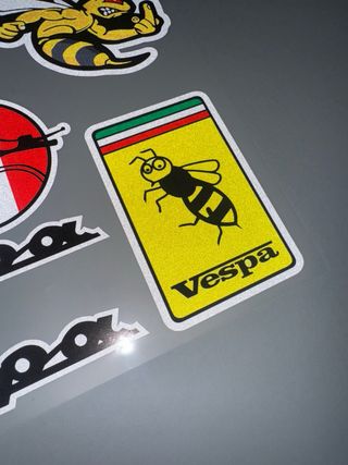 KIT PEGATINAS VINILOS VESPA AVISPA LOGO SPRINT GTS