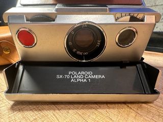 Cámara fotos Polaroid antigua.