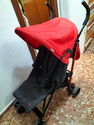 Silla paseo bebé ligera roja