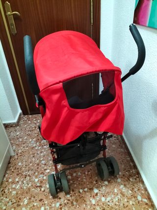 Silla paseo bebé ligera roja