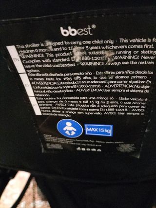 Silla paseo bebé ligera roja