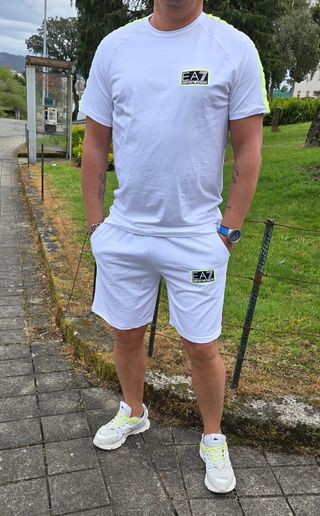 Conjunto EA7 blanco hombre