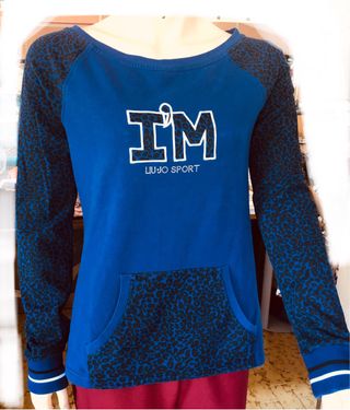 Felpa Liu Jo Sport tg S blu
