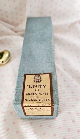 Set di sei cucchiai in silver Plate-Unity