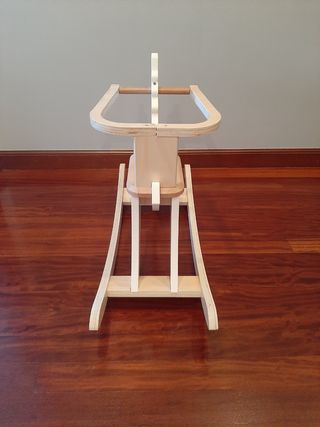 Caballito balancín de madera