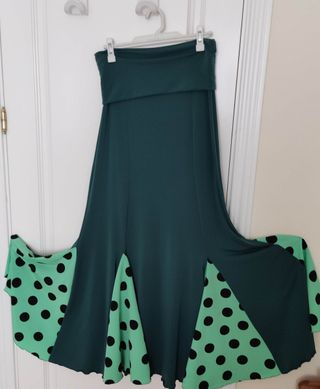 Falda Flamenca Verde - Talla 42