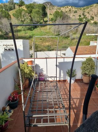Estructura sofá cama terraza - metal gris