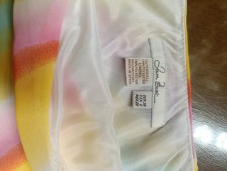 Falda midi multicolor rayas