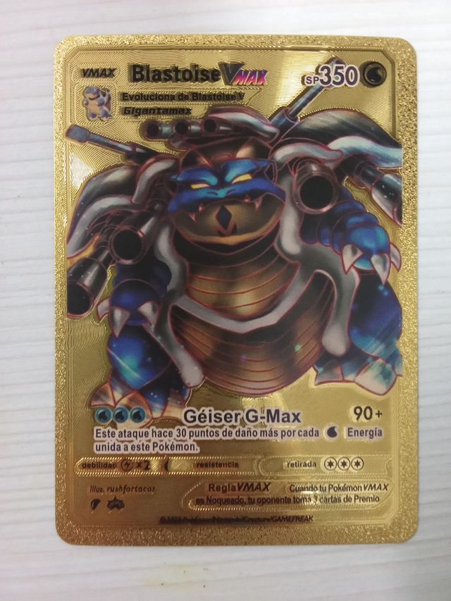 Lote 7 cartas pokemon doradas