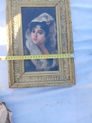 antiguo cuadro pintada al óleo