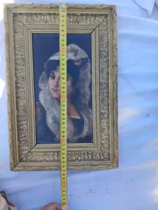 antiguo cuadro pintada al óleo