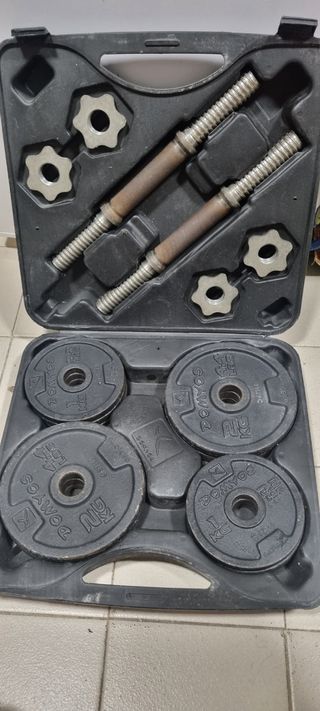 KIT MANCUERNAS 20kg DOMYOS