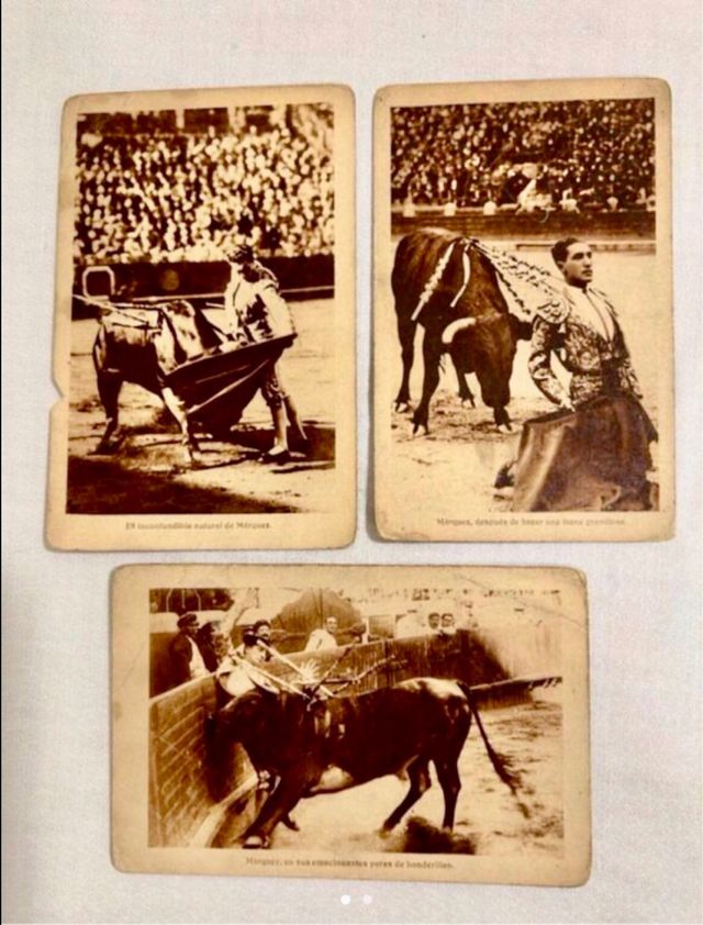 3 ANTIGUAS POSTALES TAURINAS DE “MARQUEZ”