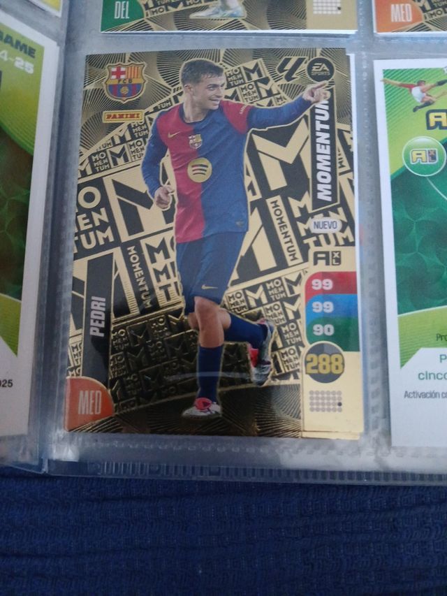 Cartas Panini Balones Oro 