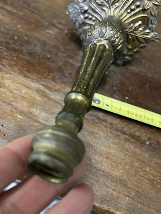 Pie Lampara antiguo metal dorado