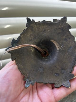 Pie Lampara antiguo metal dorado