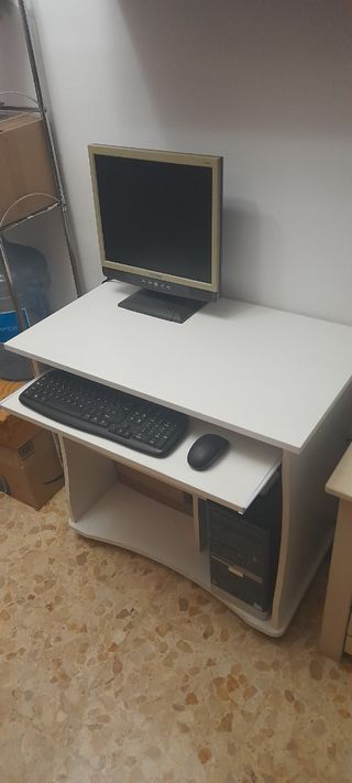 Escritorio blanco madera