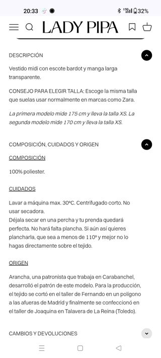 Vestido boda civil Lady Pipa Marfil. Modelo Tokyo