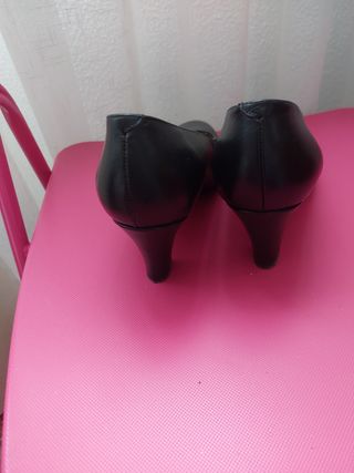 Zapatos tacón 5cm mujer negros