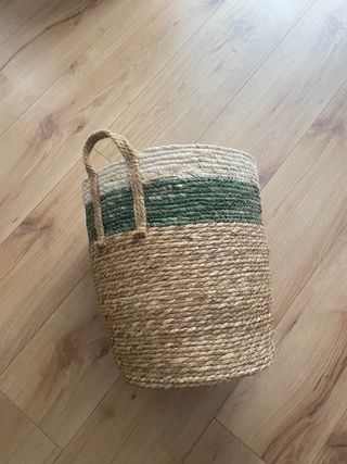 Cesto grande de decoracion maceta yute.