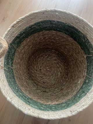 Cesto grande de decoracion maceta yute.