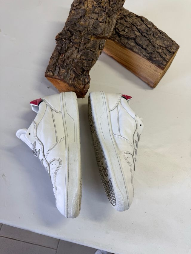 Sneakers DATE bianche e rosa