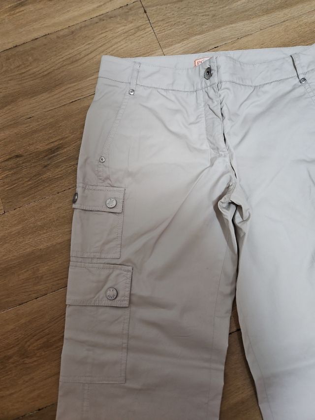 Pantalon gris claro Purificacion García 40 amplio