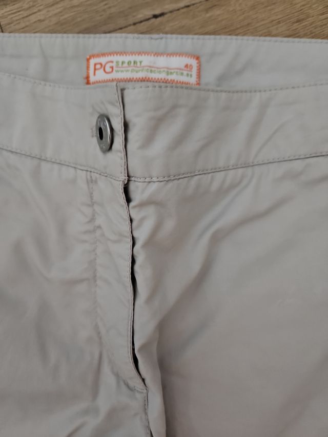 Pantalon gris claro Purificacion García 40 amplio