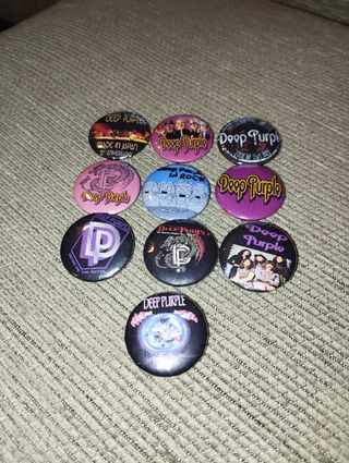 Lote 10 chapas Deep Purple Heavy rock 