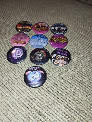 Lote 10 chapas Deep Purple Heavy rock 