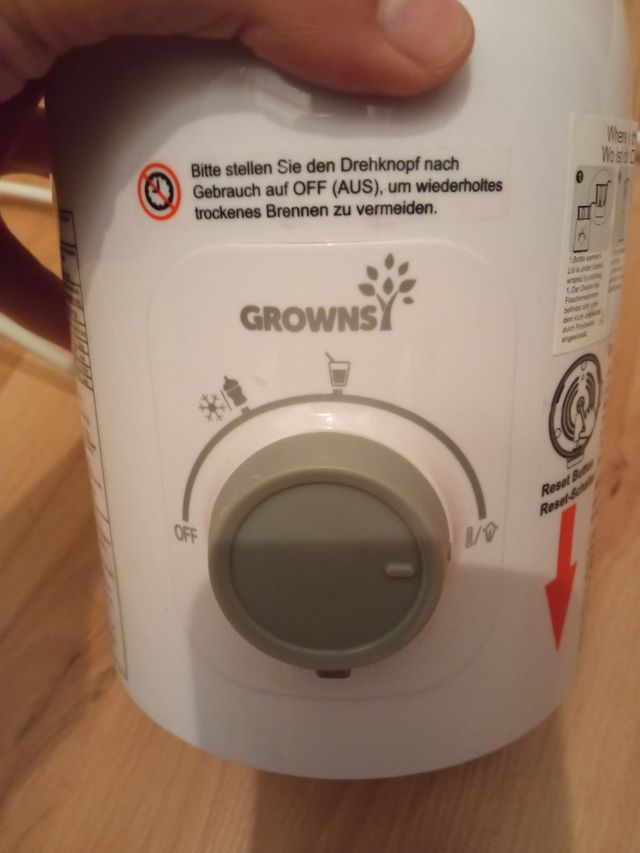 Calienta biberones GROWNS