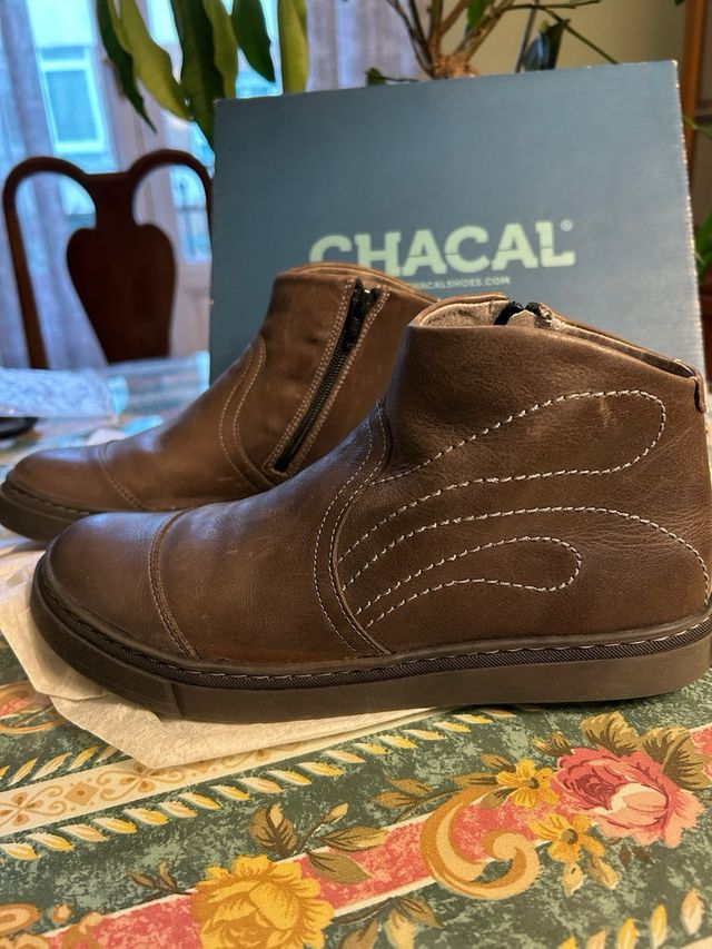 Botines Chacal Piel Marrón - Talla 38