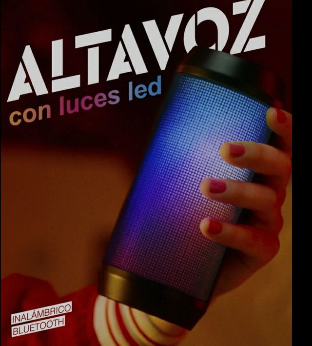 Altavoz ColaCao con luces LED