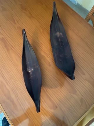 2 Centros de mesa metal negro