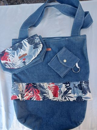 Coordinato borsa pochette e portachiavi