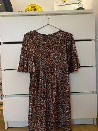 Vestido terciopelo flores