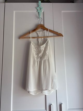 Blusa blanca Stradivarius - Talla M