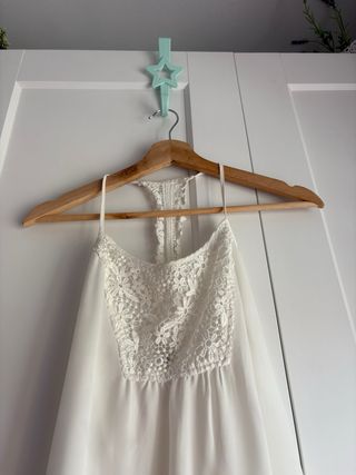 Blusa blanca Stradivarius - Talla M